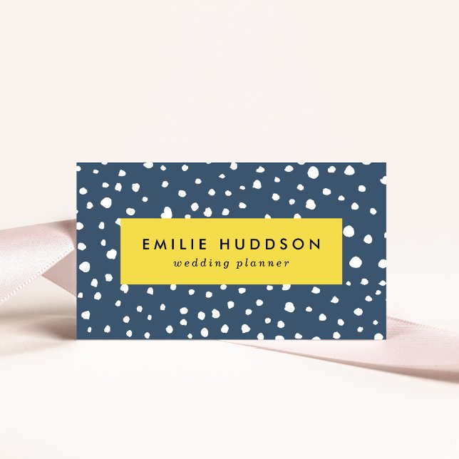 Blå Dalmatiska prickar, Dalmatiska prickar, pricka Visitkort (Skapare uppladdad)