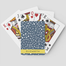 Blå Dalmatiska prickar, prickar, prickade, ditt na Casinokort