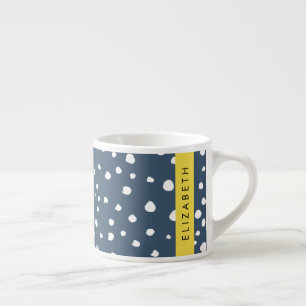 Blå Dalmatiska prickar, prickar, prickade, ditt na Espressomugg