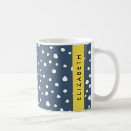 Blå Dalmatiska prickar, prickar, prickade, ditt na Kaffemugg