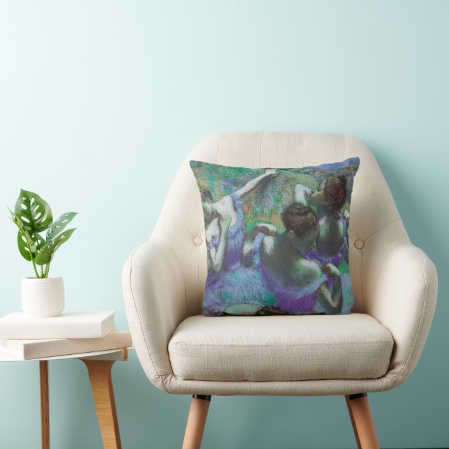 Blå dansöser av Edgar Degas, Vintage Impressionism Kudde (Stol)