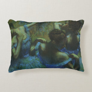 Blå dansöser av Edgar Degas, Vintage Impressionism Prydnadskudde