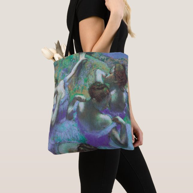 Blå dansöser av Edgar Degas, Vintage Impressionism Tygkasse (Närbild)