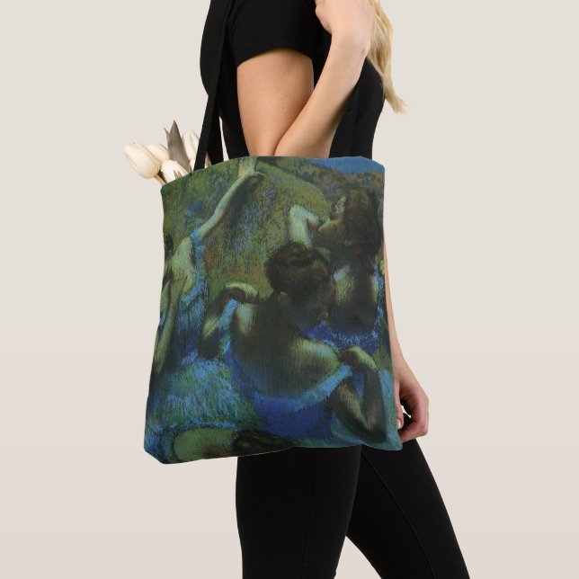 Blå dansöser av Edgar Degas, Vintage Impressionism Tygkasse (Närbild)