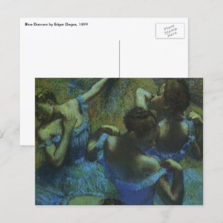Blå dansöser av Edgar Degas, Vintage Impressionism Vykort