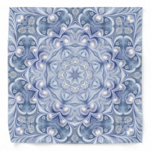 Blå dekorativ bandana