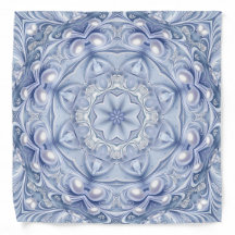 Blå dekorativ bandana