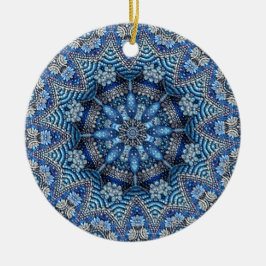 Blå dekorativ dekorativ dekorativ ornament