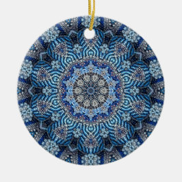 Blå dekorativ dekorativ dekorativ ornament