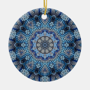 Blå dekorativ dekorativ dekorativ ornament