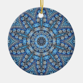 Blå dekorativ dekorativ dekorativ ornament
