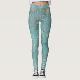 Blå-/delfindesign Leggings
