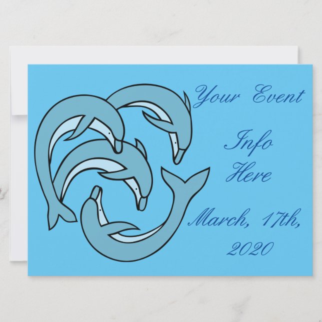 Blå delfiner som cirkulerar Thunder_Cove (Framsida)