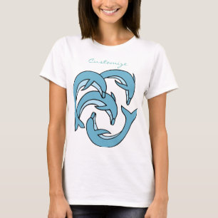 Blå delfiner som cirkulerar Thunder_Cove T Shirt