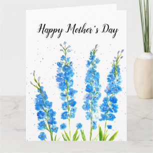 Blå delfinhalt, vattenfärgad elegant, blommigt, ru kort