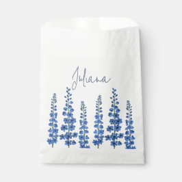 Blå Delphinium Flowers i juli