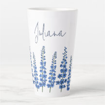 Blå Delphinium Flowers i juli