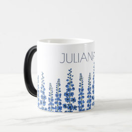 Blå Delphinium Flowers i juli Magisk Mugg