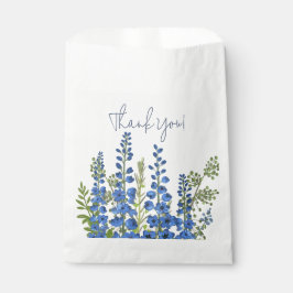 Blå Delphinium Flowers-Tacken i juli