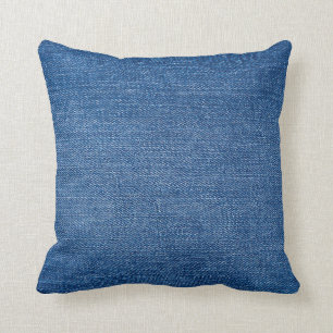 Blå denimjeans kudde
