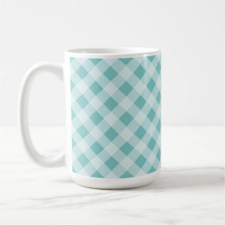 BLÅ DIAGONAL PÅSKRUTIGT MÖNSTER KAFFEMUGG