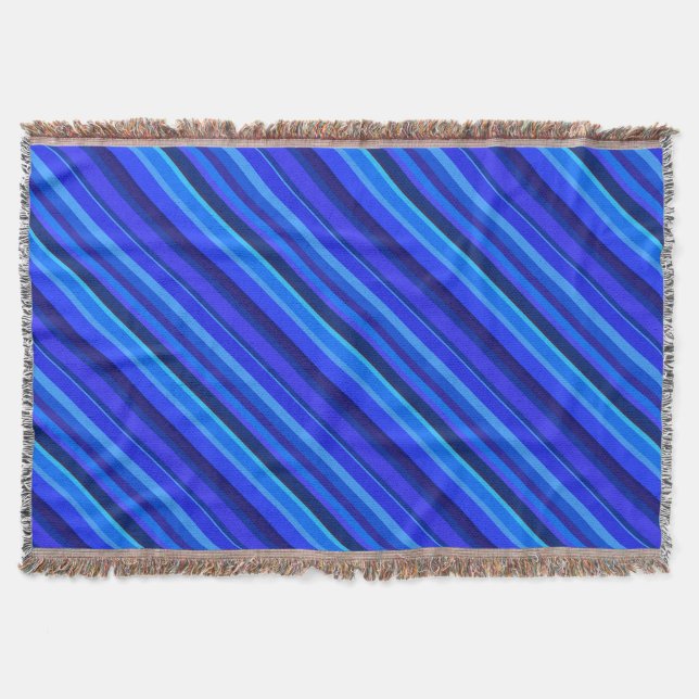 Blå diagonal rand filt (Framsidan)