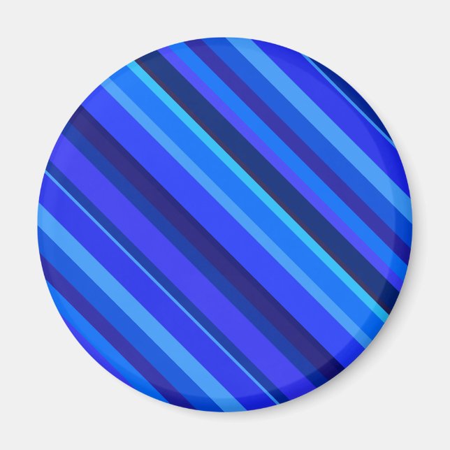 Blå diagonal rand magnet (Framsidan)