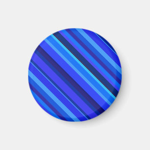 Blå diagonal rand magnet