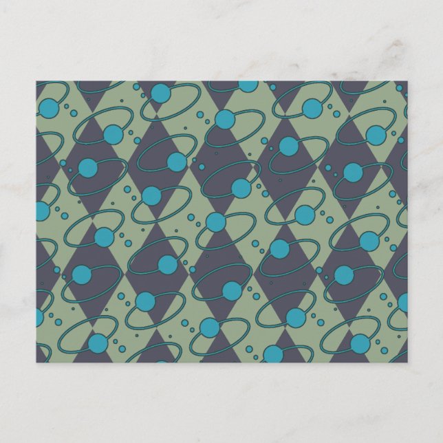 Blå Diamant Omlopp Vykort (Framsida)