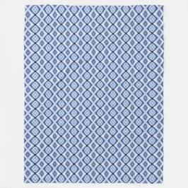 Blå diamanter Harmony Mönster Warm Snuggly Ull Fleecefilt