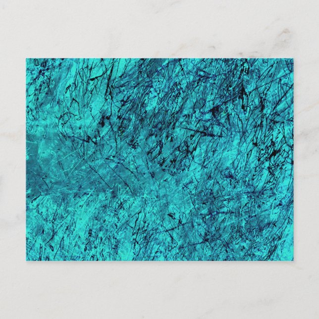 Blå digital konst med många blandade/labyrinetiska vykort (Framsida)