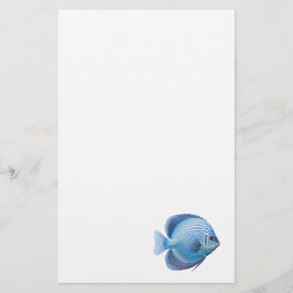 Blå discus Fish Aquarium Fish Stationary Brevpapper