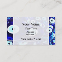 Blå djävulska amulor i Öga