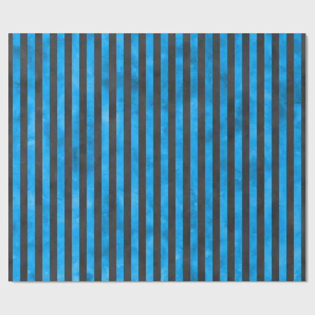 Blå Dödskallar och Solros Serie Design 11  Presentpapper (Platt)