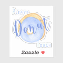 Blå Donut-funktion Rör inte