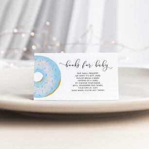 Blå donuts bokar för baby biljett tilläggskort