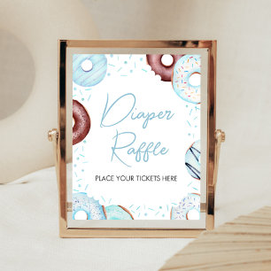 Blå donuts och blöjor poster