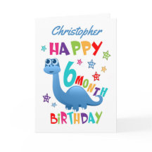 Blå dosinosaur 6 månader