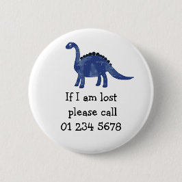 Blå dosinosaur, akut för barn, säkerhet knapp