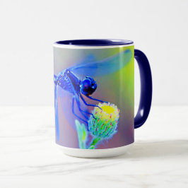 Blå Dragonfly Spirit Traits 15oz Combo Mugg