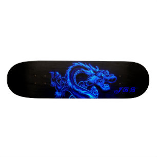 BLÅ drak Kortlek Skateboard Bräda 21,5 Cm
