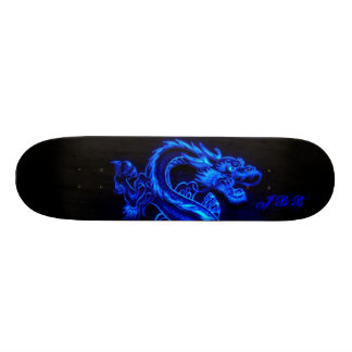BLÅ drak Kortlek Skateboard Bräda 21,5 Cm