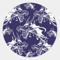 Blå draken Mythical Creature Fantasy Design