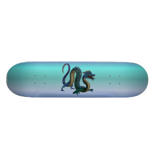 Blå Drakon Mini Skateboard Bräda 18,5 Cm