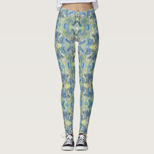 Blå Dreams Anpassningsbar Leggings