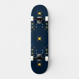 Blå Drömmar Mini Skateboard Bräda 18,5 Cm