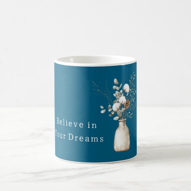 Blå Drömmar Tallkotte Vinter  Kaffemugg (Center)