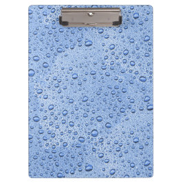 Blå droppar i vatten