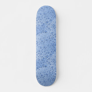 Blå droppar i vatten mini skateboard bräda 18,5 cm