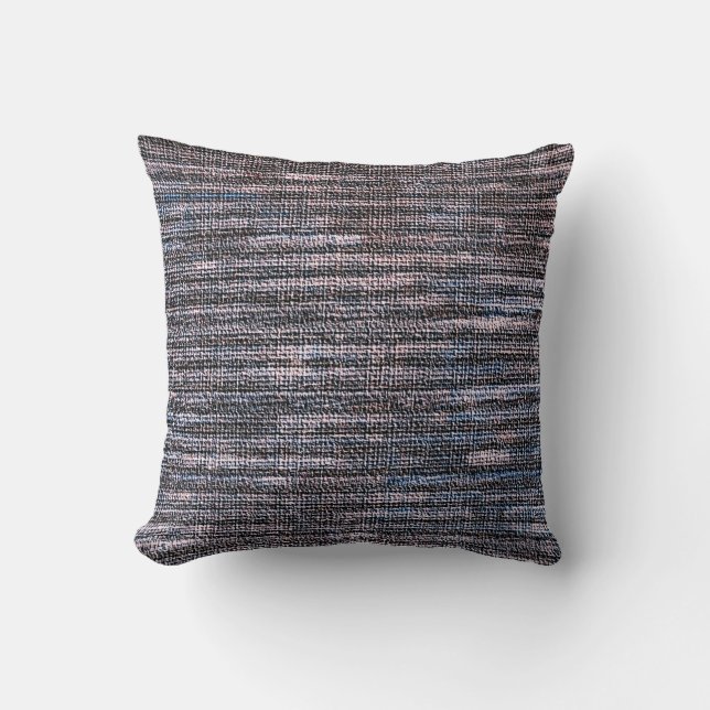 Blå drufåfalsk väv burlap kudde (Framsida)